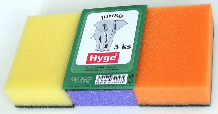 Houba JUMBO 3ks č.1216 | Úklidové a ochranné pomůcky - Drátěnky, houby a houbičky Houba JUMBO 3ks č.1216 | Úklidové a ochranné pomůcky - Drátěnky, houby a houbičky